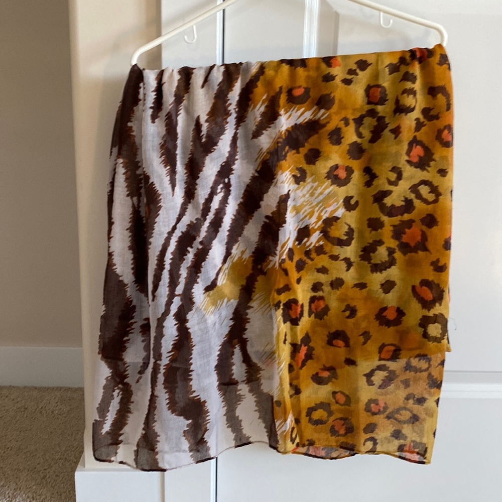 Animal print scarf